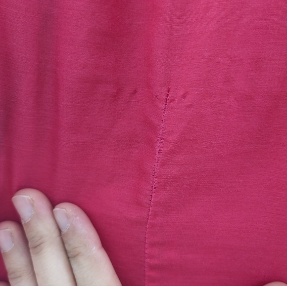 J. Crew Silk Cotton Blend Electric Barbie Hot Pink Button Down Shirt Size US 4 - Picture 5 of 8